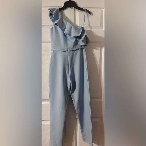 MAC DUGGAL 49031I JUMPSUIT baby blue - Picture 4 of 7